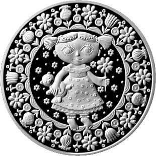 (090) Монета Беларусь 2009 год 1 рубль &quot;Дева&quot;  Медь-Никель  PROOF