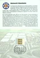 2004-- Марка в буклете Германия Maimarkt Mannhein  Гашёные ,  