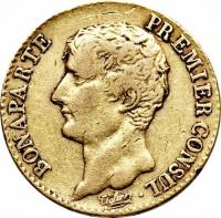 (№1802km651) Монета Франция 1802 год 20 Francs (Один)