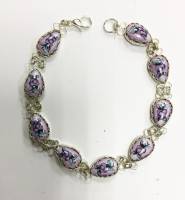 Браслет "Финифть", серебрение (сост. на фото)