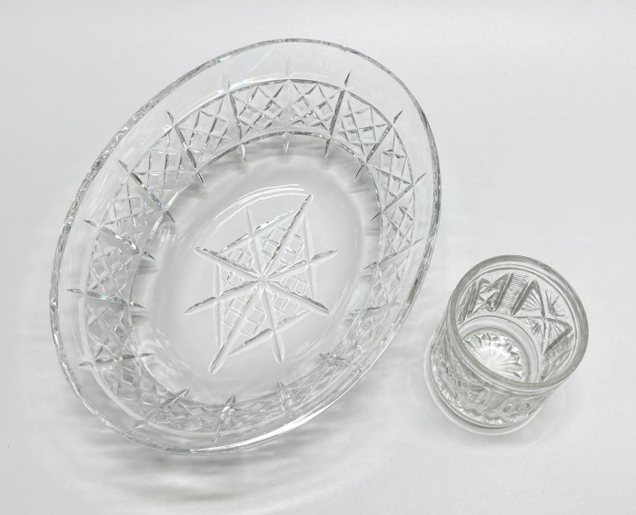 Салатник + стакан (есть скол)