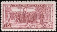 (1934-003) Марка Чехословакия "Легионеры в строю"    20-летие Чехословацкого легиона III Θ