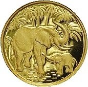 () Монета Сомали 2007 год 20  ""   Биметалл (Платина - Золото)  AU
