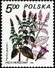 (1980-046) Марка Польша "Мята перечная"    Лекарственное растение III O