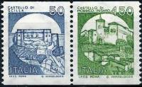 (№1985-1934) Лист марок Италия 1985 год "Замки", Гашеный