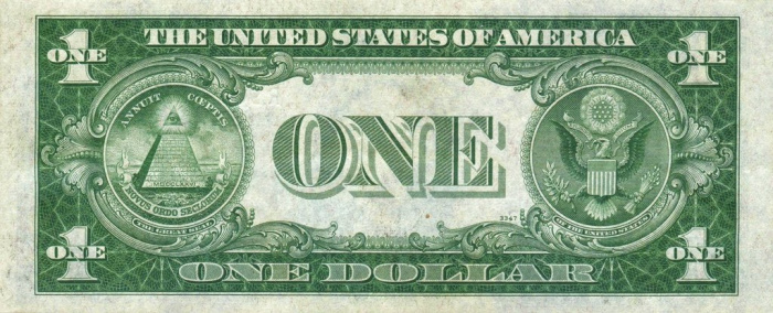 (1935) Банкнота США 1935 год 1 доллар &quot;Джордж Вашингтон&quot;   UNC