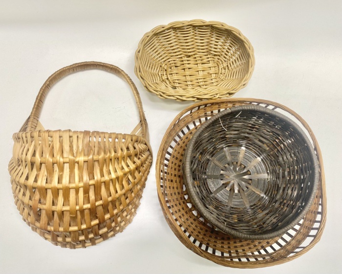 Фруктовница плетеная кашпо хлебницы 2 шт 