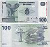 (2007) Банкнота Дем Республика Конго 2007 год 100 франков "Слон"   UNC