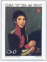 (1970-040) Марка Куба "Кадет"    День почтовой марки III Θ