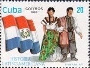 (1990-082) Марка Куба "Парагвай"    История Латинской Америки III Θ