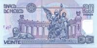 (,) Банкнота Мексика 2001 год 20 песо "Бенито Хуарес"   UNC
