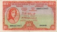 (№1955P-56c) Банкнота Ирландия 1955 год "10 Shillings" (Подписи: J)
