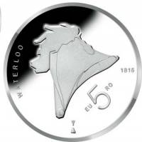 (2015) Монета Нидерланды (Голландия) 2015 год 5 евро "Битва при Ватерлоо. 200 лет"  Серебрение  UNC