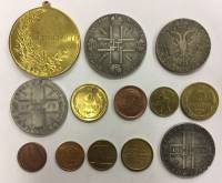Набор копий редких монет Царской России и СССР, 13 шт.
