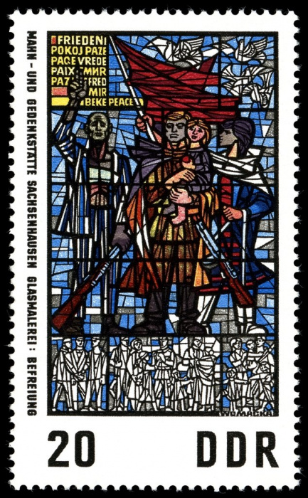 (1968-014) Марка Германия (ГДР) &quot;Освобождение&quot;    Витражи, Заксенхаузен III Θ
