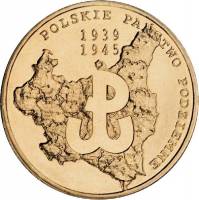 () Монета Польша 2009 год 2  ""   Северное золото  UNC