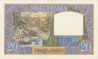 (№1939P-92a.1) Банкнота Франция 1939 год "20 Francs"