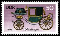 (1976-048) Марка Германия (ГДР) "Городская повозка"    Экипажи III Θ