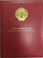 Благодарность за спортивные высокие показатели Селезневой Л. Ю., 1988 г. (сост. на фото)
