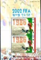 (№2001-697) Блок марок Корея Южная 2001 год "Мексика Чичен-Ица", Гашеный