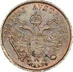  Монета Италия 1852 год 3     Медь  UNC