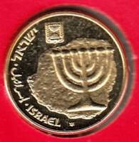 (№1987p38) Монета Израиль 1987 год 10 Agorot (Piefort)