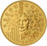 (№2011km1792) Монета Франция 2011 год 50 Euro (30 лет музыкальные фестивали)