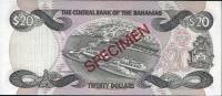  Банкнота Багамские острова Багамы 1984 год 20     UNC
