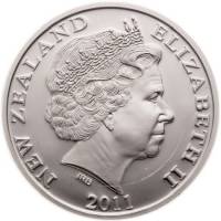(№2011km346) Монета Новая Зеландия 2011 год 1 Dollar (Кубок Уэбба Эллиса)