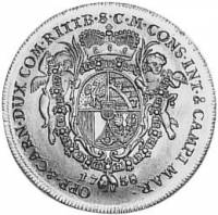 (№1758c3) Монета Лихтенштейн 1758 год 1 Ducat