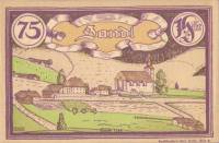 (№1920) Банкнота Австрия 1920 год "75 Heller"