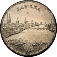 (№1756km158(basel)) Монета Швейцария 1756 год 1 Thaler