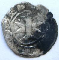 (№1080) Монета Франция 1080 год 1 Denier