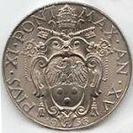 () Монета Ватикан 1929 год 2  ""   Никель  UNC
