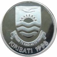 () Монета Кирибати 1998 год 5  ""   Биметалл (Серебро - Ниобиум)  UNC