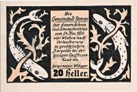 (№1920) Банкнота Австрия 1920 год "20 Heller"