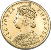 (№1879km493.1) Монета Индия 1879 год 5 Rupees (Пруф-Лайк Оттиск)