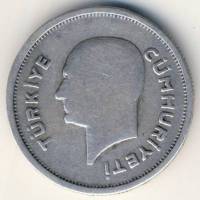 (№1935km865) Монета Турция 1935 год 50 Kuruş