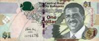 Банкнота Багамские острова Багамы 2008 год 1 доллар Линден Пиндлинг   UNC