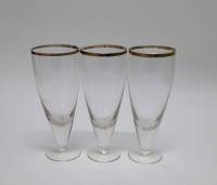 Набор бокалов, 3 шт., стекло, СССР (сост. на фото)