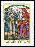 (1972-093) Марка Венгрия "Король Матиас"    Витражи II Θ