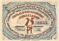 (№2017) Банкнота Германия (Без даты) 25 Pfennig"