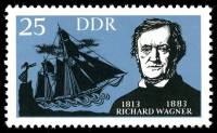 (1963-021) Марка Германия (ГДР) "Рихард Вагнер"    Художники III Θ