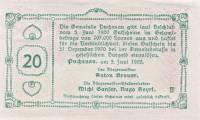 (№1920) Банкнота Австрия 1920 год "20 Heller"