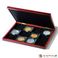 Коробка HMKQ67S для монет, на 12 ячеек. Производство Leuchtturm