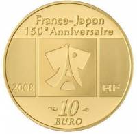 () Монета Франция 2008 год 10 евро ""   Биметалл (Платина - Золото)  UNC