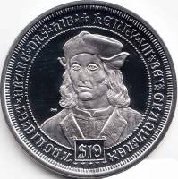 (2008) Монета Британские Виргинские острова 2008 год 10 долларов "Генрих VII"  Серебро Ag 925  PROOF