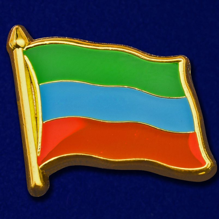 34634\141425 Значок &quot;Флаг Дагестана&quot;