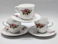 Чайные пары 3 шт Eschenbach Бавария 50- е гг (сост. отл.)