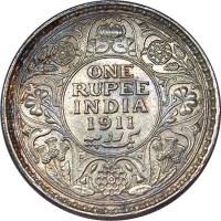 (№1911km523) Монета Индия 1911 год 1 Rupee